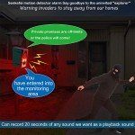 Solar Motion Sensor Alarm with Dog Barking Sound