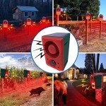 Solar Motion Sensor Alarm with Dog Barking Sound