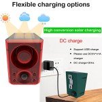 Solar Motion Sensor Alarm with Dog Barking Sound