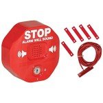 Safety Technology International, Inc. STI-6402 105 dB Exit Stopper® Multifunction Door Alarm for Double Doors with on/off Switch and 9 Volt Battery