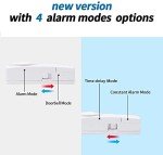 WSDCAM Door and Window Alarm for Home Wireless Alarm Security System Magnetic Alarm Sensor Close Door Reminder Loud 110 dB, 4-in-1 Mode Window Alarms 10 Pack