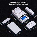 WSDCAM Door and Window Alarm for Home Wireless Alarm Security System Magnetic Alarm Sensor Close Door Reminder Loud 110 dB, 4-in-1 Mode Window Alarms 10 Pack