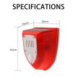 Solar Motion Sensor Alarm with Loud Noise