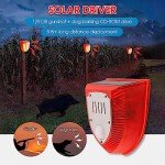 Outdoor Solar Alarm with Bark Detector and Strobe