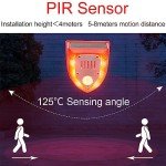 Outdoor Solar Alarm with Bark Detector and Strobe