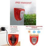 Outdoor Solar Alarm with Bark Detector and Strobe