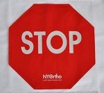 NYOrtho Door Guard Alarm Stop Sign Banner 60
