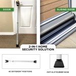Adjustable 2-in-1 Door Jammer Security Device