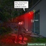 HULPPRE Solar Motion Sensor Alarm with Strobe Light