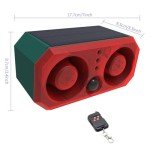 HULPPRE Solar Motion Sensor Alarm with Strobe Light