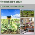 HULPPRE Solar Outdoor Motion Alarm with Sounds