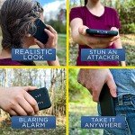 High Voltage Stun Gun Flashlight with Alarm