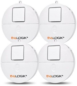 EVA LOGIK Ultra-Thin Window Alarm - 4 Pack