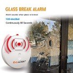 EVA LOGIK Ultra-Thin Window Alarm - 4 Pack