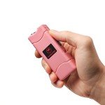 VIPERTEK VTS-881 Pink Rechargeable Stun Gun with Flashlight