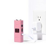 VIPERTEK VTS-881 Pink Rechargeable Stun Gun with Flashlight