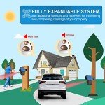 Wireless Solar Driveway Alarm System with Sensors