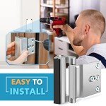 Kid-Safe Door Reinforcement Lock with 8 Screws