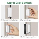 Kid-Safe Door Reinforcement Lock with 8 Screws