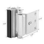 Kid-Safe Door Reinforcement Lock with 8 Screws