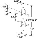 Door Strike for Deadbolts and Latches, Satin Nickel