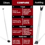 AceMining Upgraded Door Security Bar (1 Pack, White)