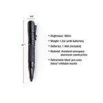Smith & Wesson M&P Tactical Pen: Aluminum, 105 Lumens