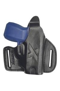 VlaMiTex Leather Holster for Taser Pulse - Black