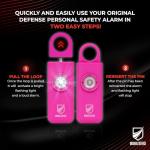 Defense Siren 130 dB Keychain Alarm with Light
