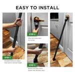 Adjustable 2-in-1 Sliding Door Security Bar