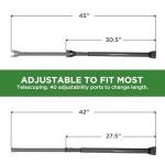 Adjustable 2-in-1 Sliding Door Security Bar
