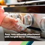 Clear View Stove Knob Covers - Set of 5