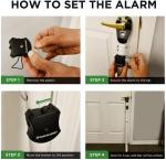 Guard Dog Security Adjustable Door Security Bar and Alarm