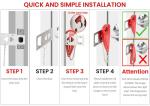 Portable Door Lock for Home and Travel Security