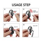 10-Pack 140DB Personal Alarm Keychains with LED Light