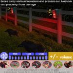 Outdoor Motion Sensor Alarm with Dog Bark Sounds
