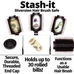 Discreet Hair Brush Safe for Hiding Valuables