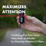 SABRE Key Ring Personal Alarm, 120dB Sound