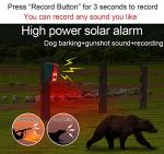 LAFEINA Solar Motion Sensor Alarm with Sound Alerts