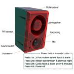 LAFEINA Solar Motion Sensor Alarm with Sound Alerts