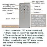 LAFEINA Solar Motion Sensor Alarm with Sound Alerts