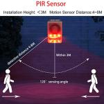LAFEINA Solar Motion Sensor Alarm with Sound Alerts