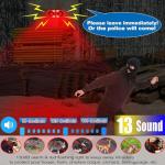 Solar Motion Sensor Alarm with 130db Speaker