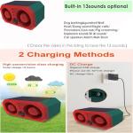 Solar Motion Sensor Alarm with 130db Speaker