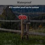 Solar Motion Sensor Alarm with 130db Speaker