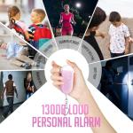 Kimfly Rechargeable Personal Safety Alarm 3-Pack