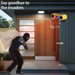 Solar Motion Sensor Alarm with Strobe Light