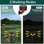 Solar Motion Sensor Alarm with Barking Dog Sound