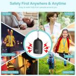 Hion Safe Rechargeable 130dB Personal Alarm Keychain