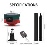 Solar Motion Sensor Alarm with Barking Dog Sound